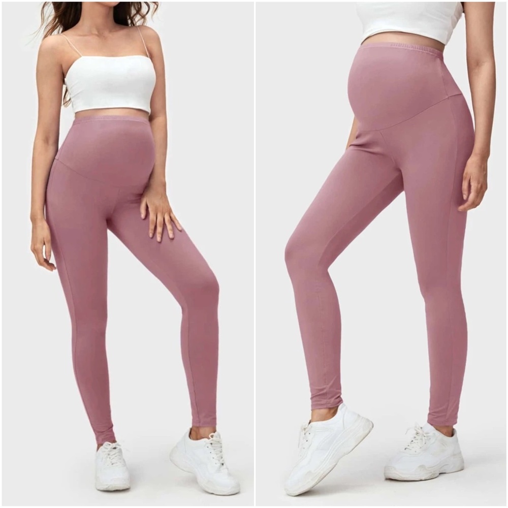 Maternity stretchy lounge yoga athletic leggings - Picture 7 of 7